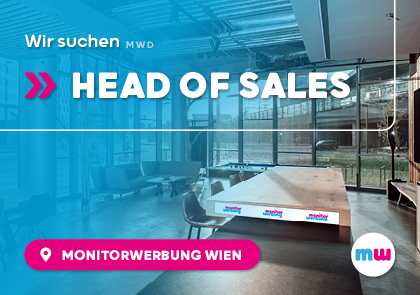 Grafik Stellenausschreibung Head of Sales in Wien gesucht