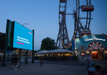 Prater Wien LED Wall von monitorwerbung ab sofort programmatisch buchbar