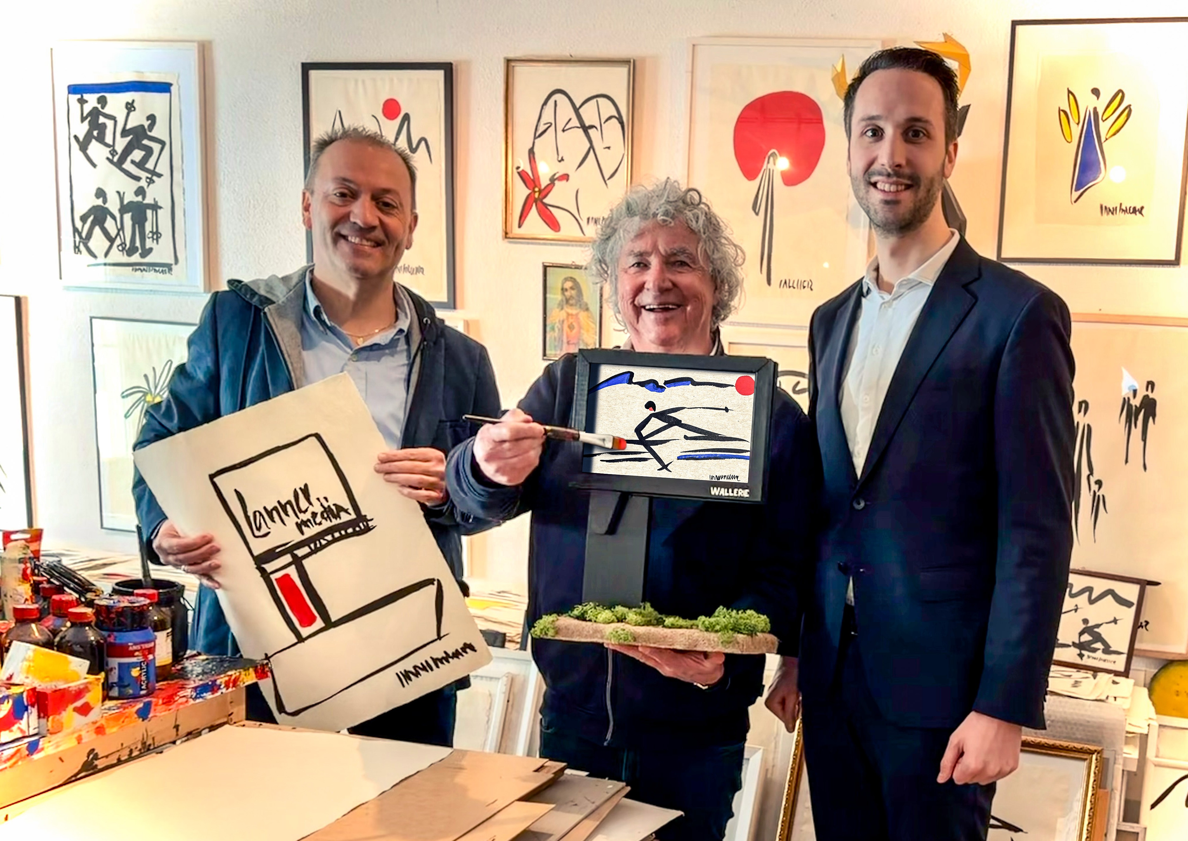 Andreas Lanner mit Hans Salcher und Sebastian Lanner