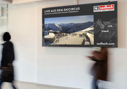 monitorwerbung setzt digitale Live-Kampagnen für Saalbach um