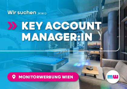 Grafik Stellenausschreibung Key Account Managerin in Wien gesucht