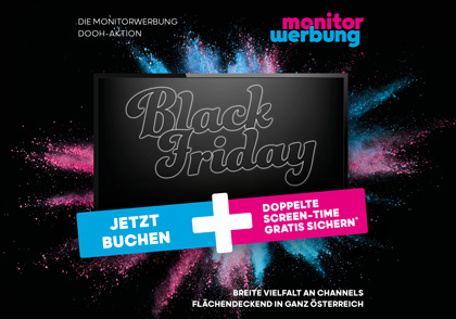 Black Friday Aktion bei monitorwerbung